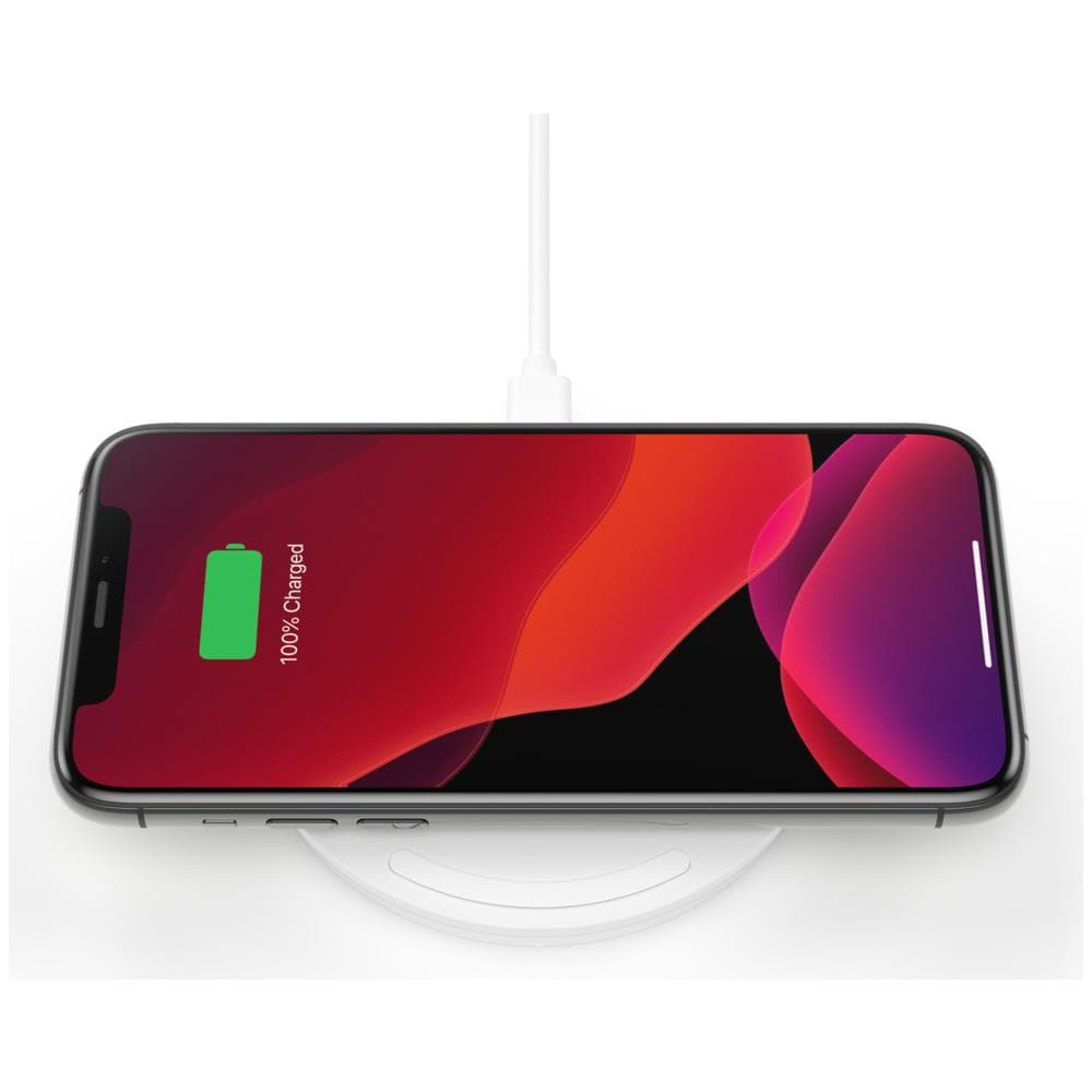 Wireless Charging Pad 10W Micro-USB Kab. mit Netzteil weiß - Foto 1