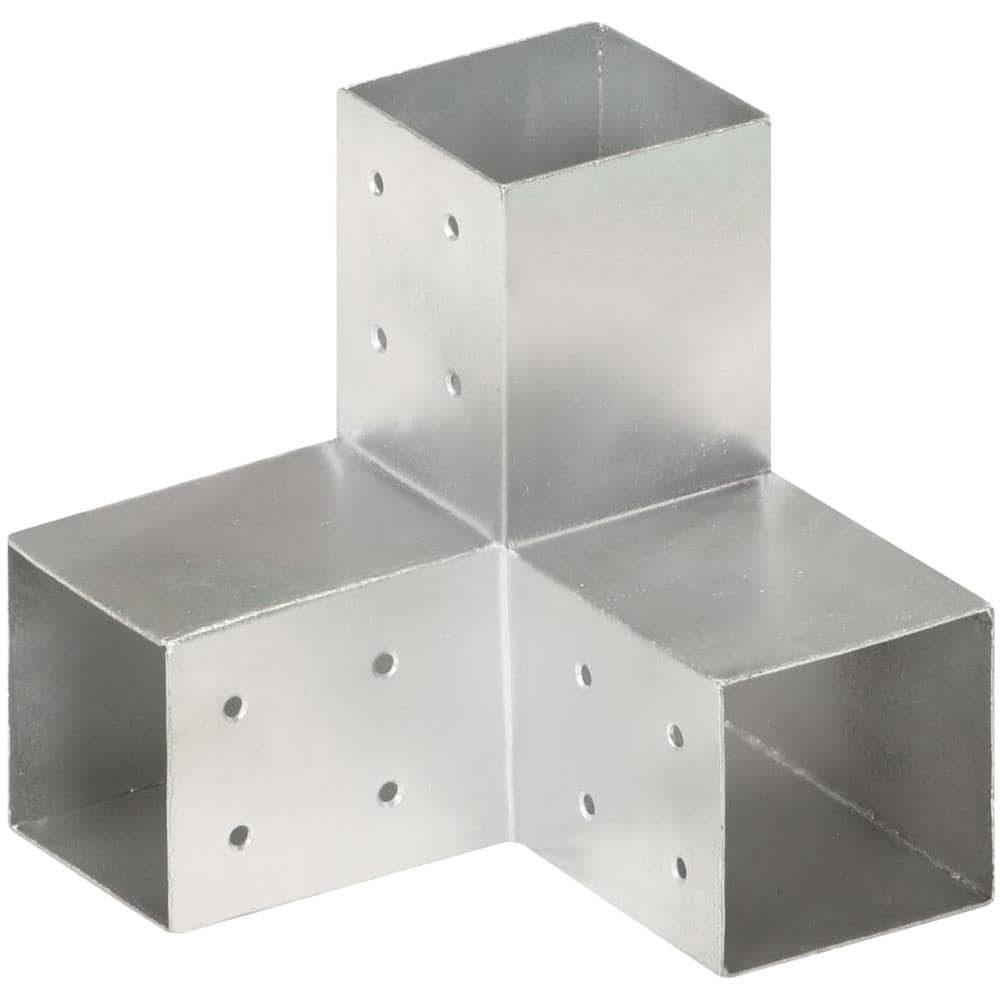 Connettore Per Pali A Forma Di Y In Metallo Zincato 81x81 Mm - Foto 1