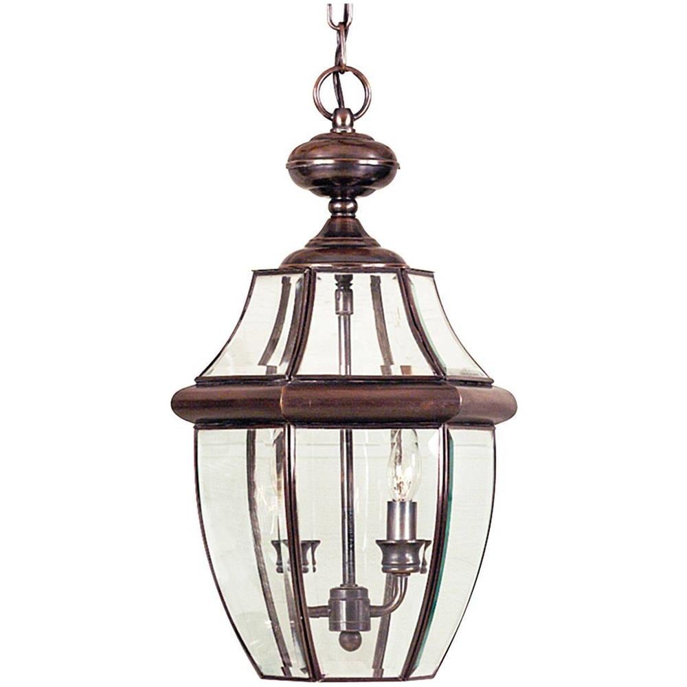 Elstead Newbury - Lanterna Con 2 Catenelle Leggere - Rame Invecchiato, E14 - Foto 2