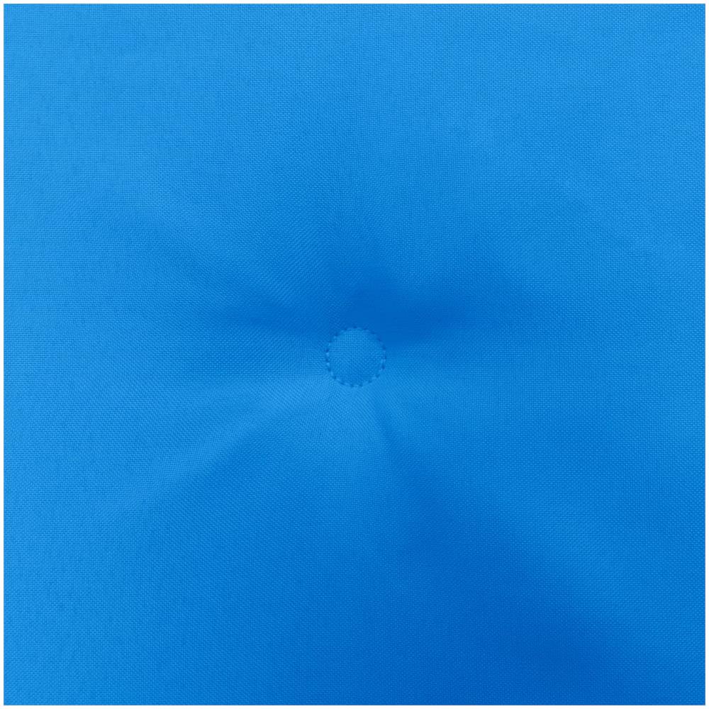 Cuscini Per Sedie Da Giardino 6 Pz Blu 50x50x4 Cm Tessuto - Foto 2