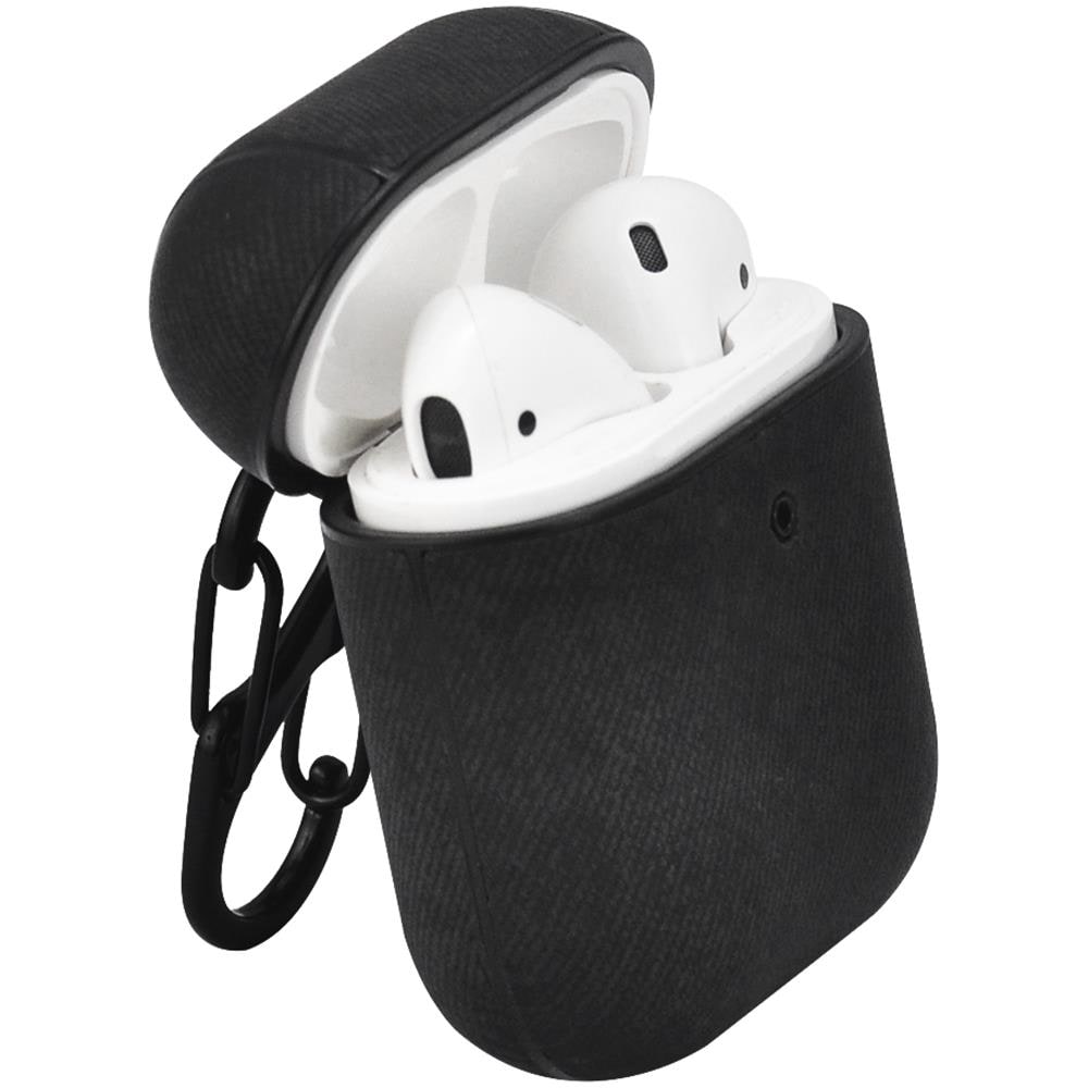 Air Box - Tasche Fr Kopfhhrer - Polycarbonat - Black Fabric - Fr Apple Airpods (306849)  - Foto 2