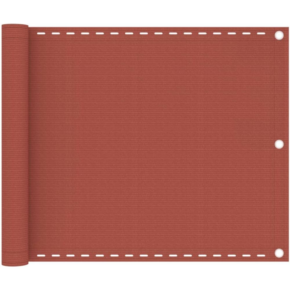 Paravento da Balcone Terracotta 75x600 cm in HDPE - Foto 1