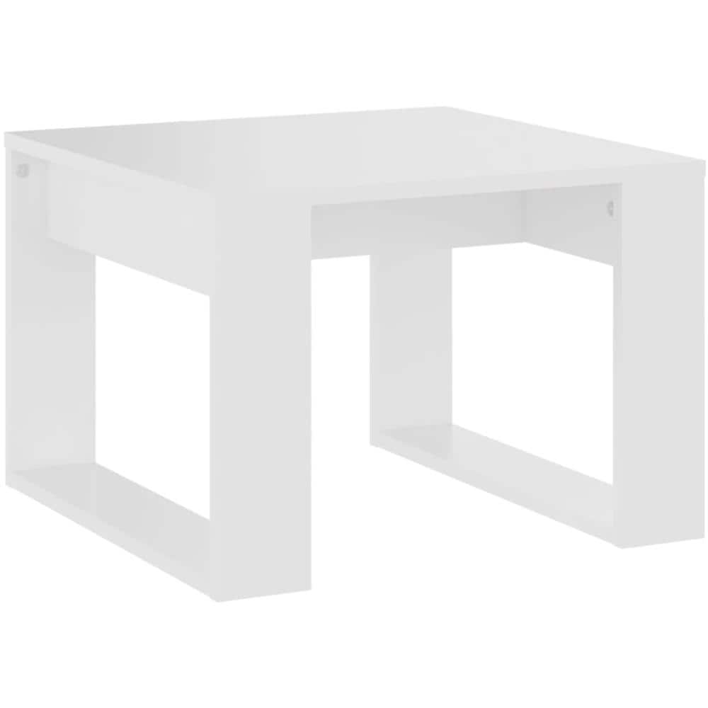 Tavolino Bianco 50x30x50 cm in Legno Multistrato - Foto 2