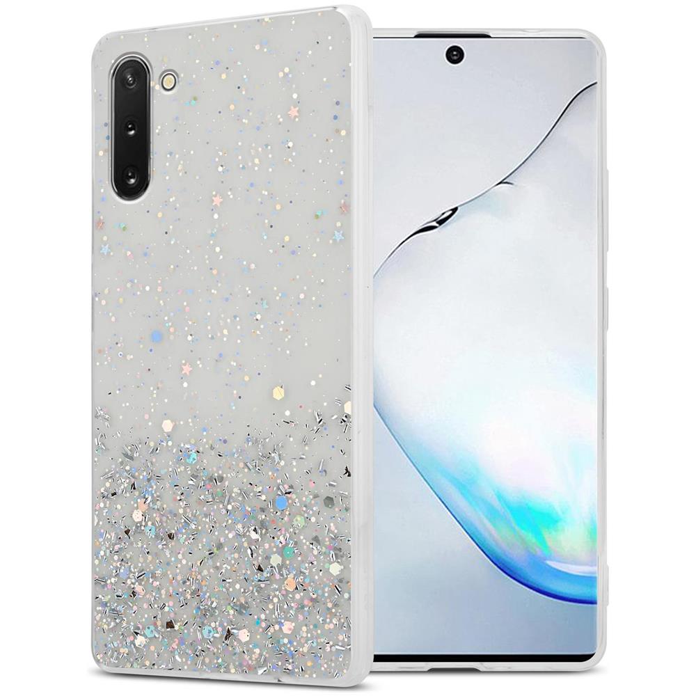 Custodia Compatibile Con Samsung Galaxy Note 10 In Trasparente Con Glitter - Coperchio Protettivo In Silicone Tpu Flessibile Con Glitter Scintillanti - Foto 1