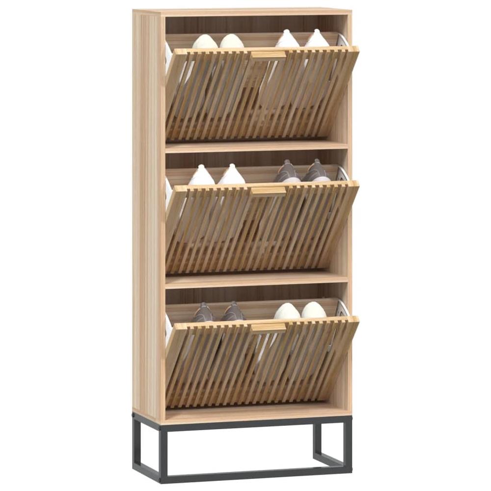 Scarpiera 52x25x120 Cm In Legno Multistrato - Foto 3