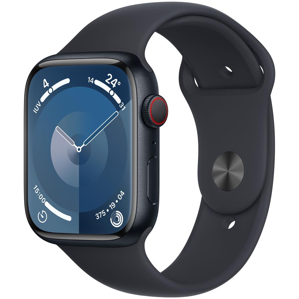 Watch Series 9 GPS + Cellular Cassa 45mm in Alluminio Mezzanotte con Cinturino Sport Mezzanotte - M /L - Foto 2