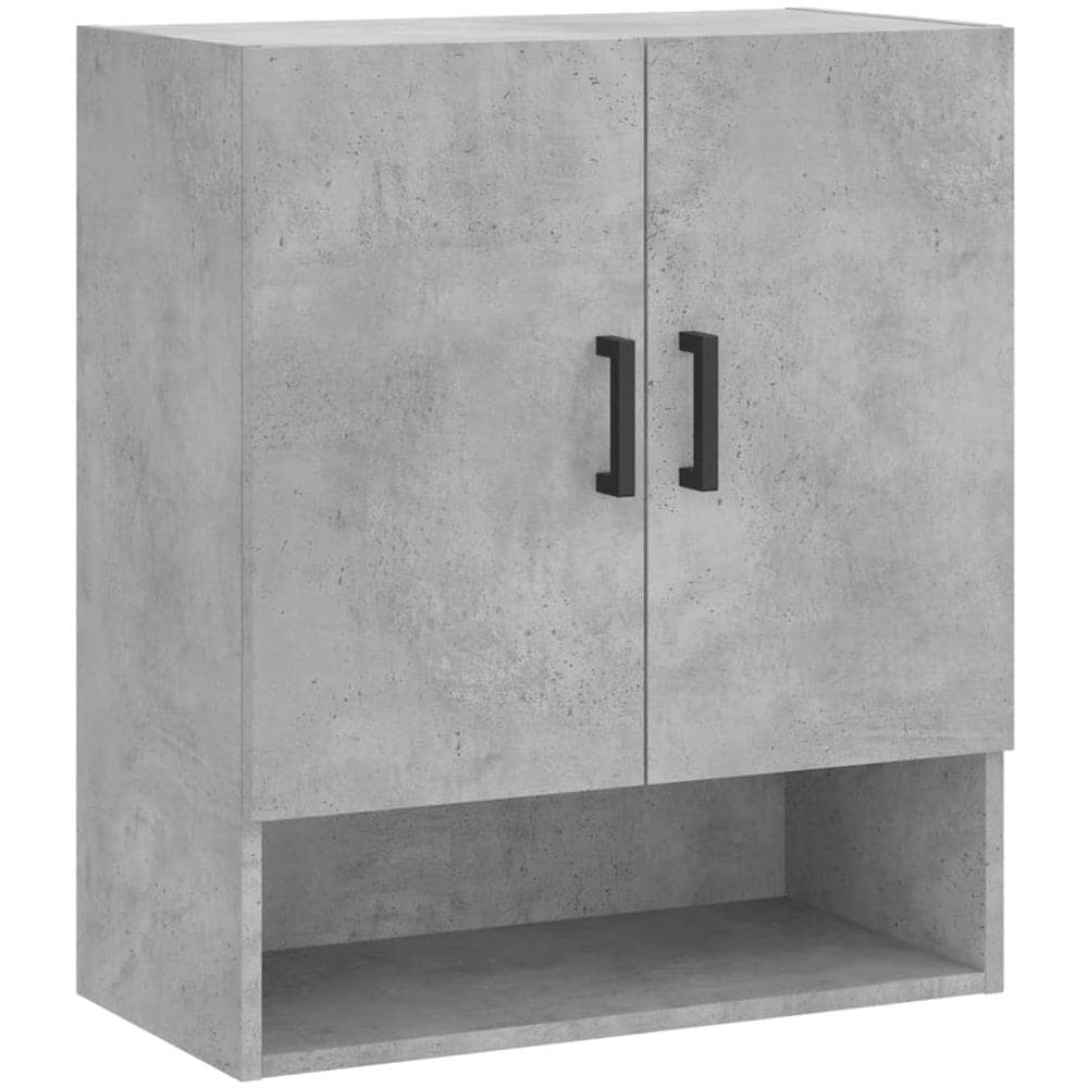 Armadietto A Muro Grigio Cemento 60x31x70 Cm Legno Multistrato - Foto 1