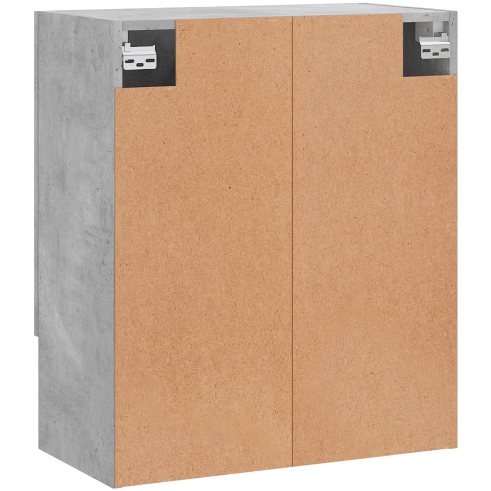 Armadietto A Muro Grigio Cemento 60x31x70 Cm Legno Multistrato - Foto 7