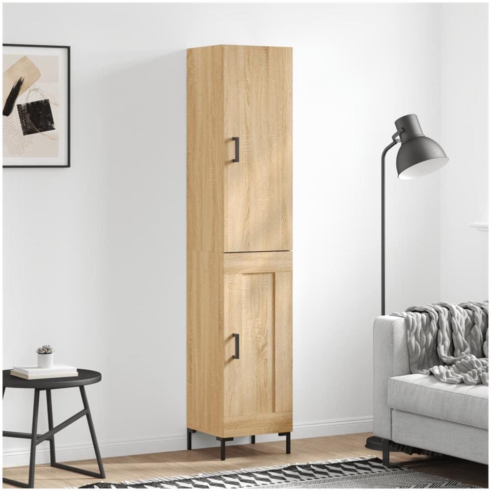Credenza Rovere Sonoma 34,5x34x180 Cm In Legno Multistrato - Foto 1