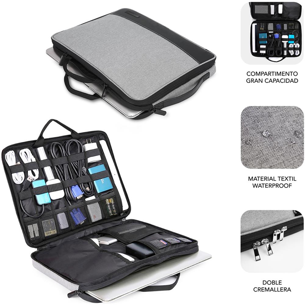 SUB-LS-2AS0001 borsa per laptop 35,6 cm (14") Custodia a tasca Grigio - Foto 2