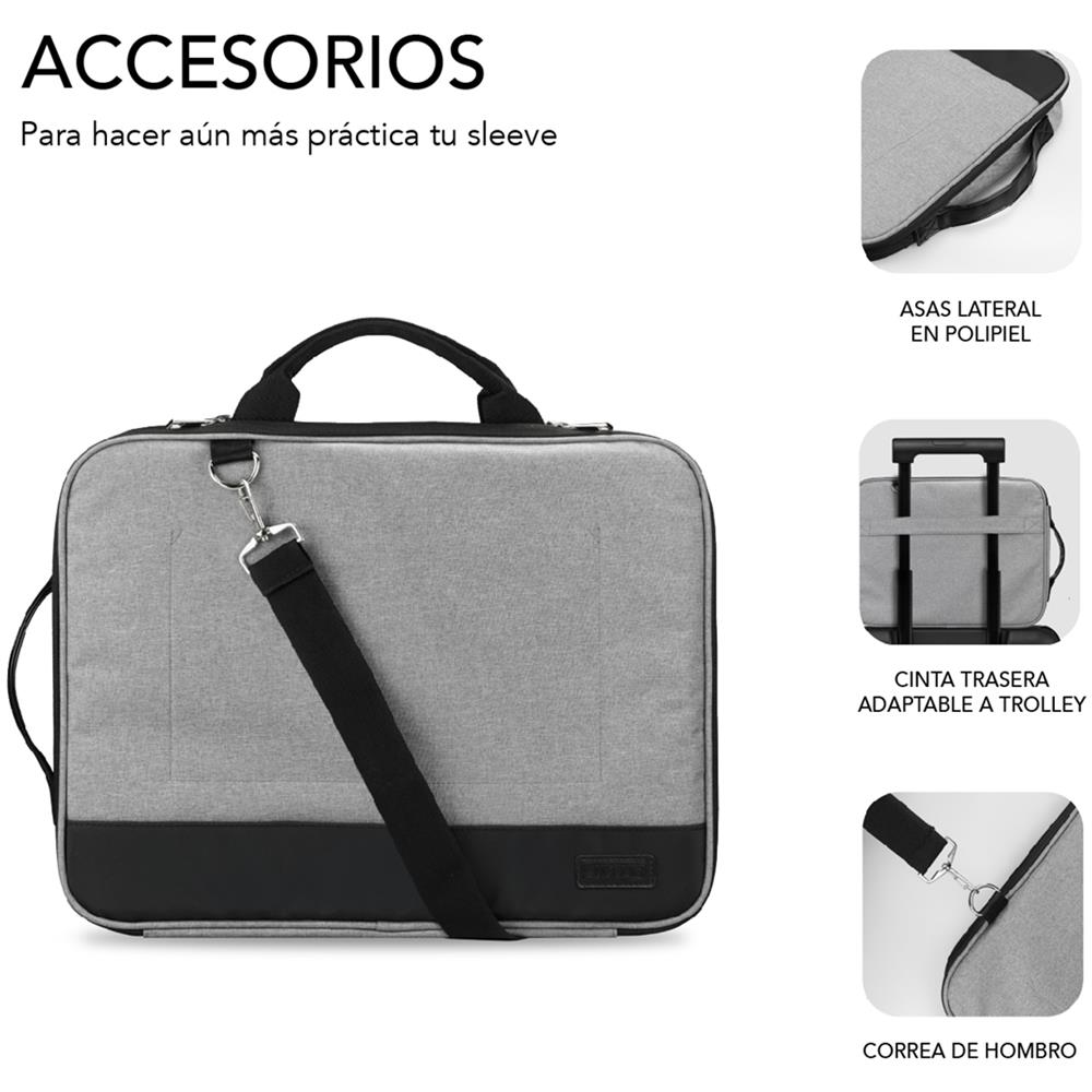 SUB-LS-2AS0001 borsa per laptop 35,6 cm (14") Custodia a tasca Grigio - Foto 6