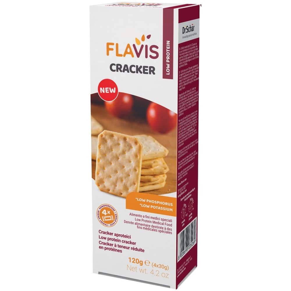 Flavis Cracker Aproteici 4 Porzioni da 30 g - Foto 1