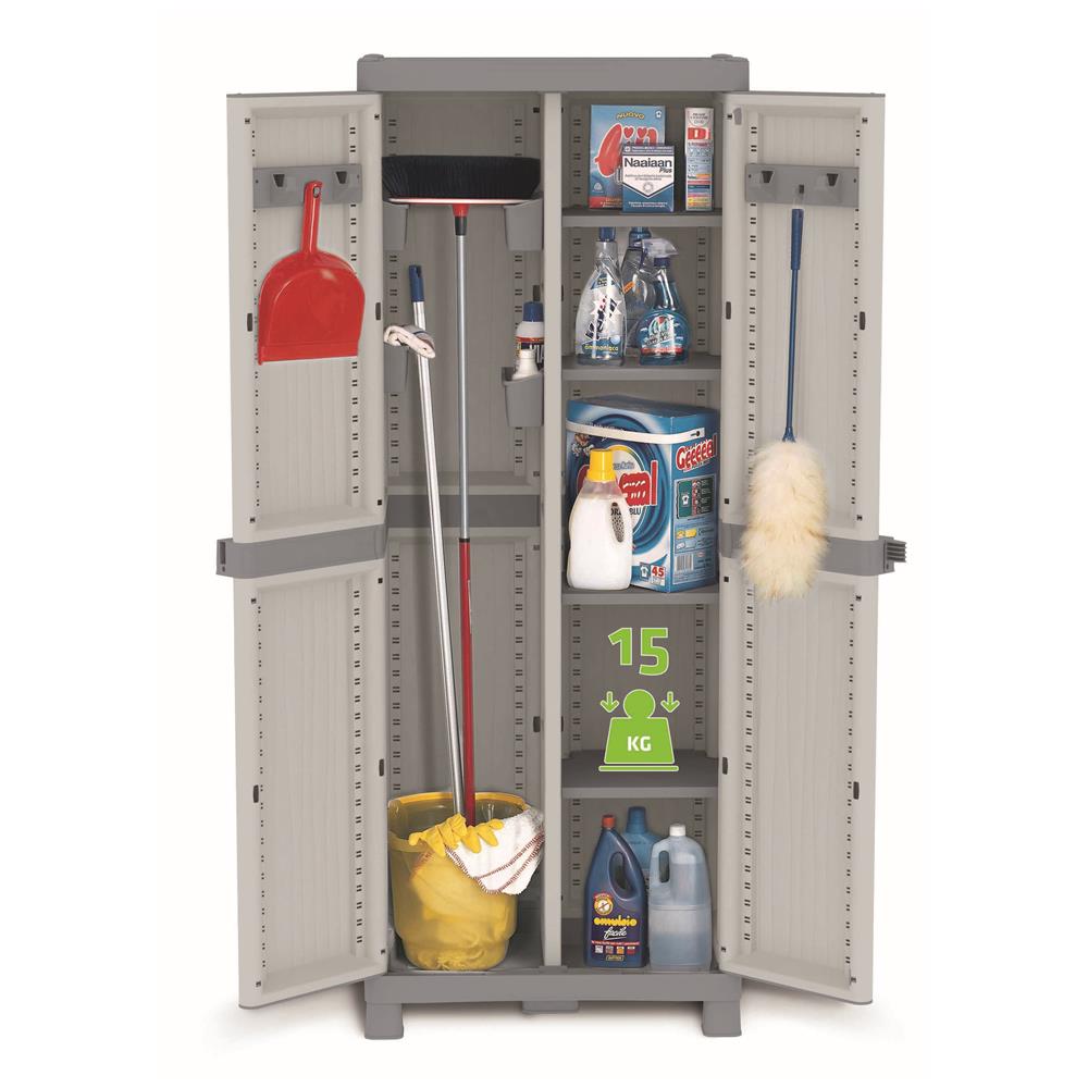 Armadio Base 3700 uw 2 ante e 4 ripiani piccoli L70 x P43,8 x H181,8 - Foto 3