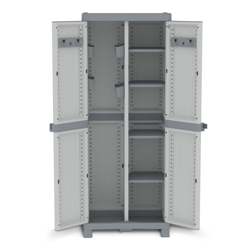 Armadio Base 3700 uw 2 ante e 4 ripiani piccoli L70 x P43,8 x H181,8 - Foto 2