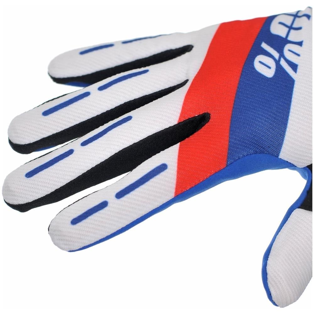 Guanti Mx Ridefit Honor Bianco Rosso Blu (xxl, Bianco) - Foto 2