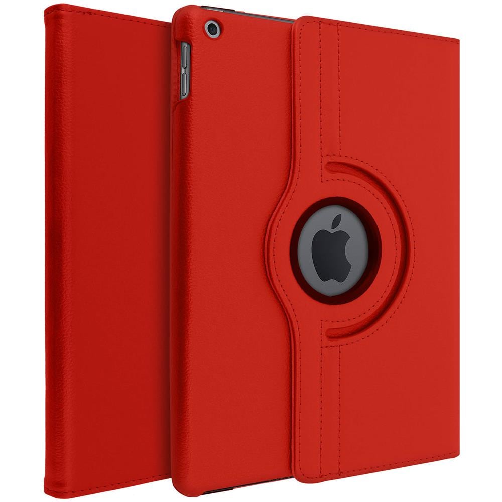Custodia Ipad 9 2021 Ipad 8 2020 Ipad 7 2019 Supporto Regolabile 360° - Rosso - Foto 1