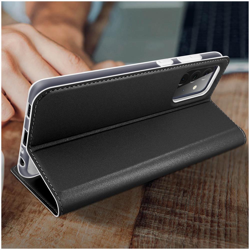 Custodia Samsung Galaxy A72 Portafoglio Flip Funzione Supporto - Nero - Foto 5