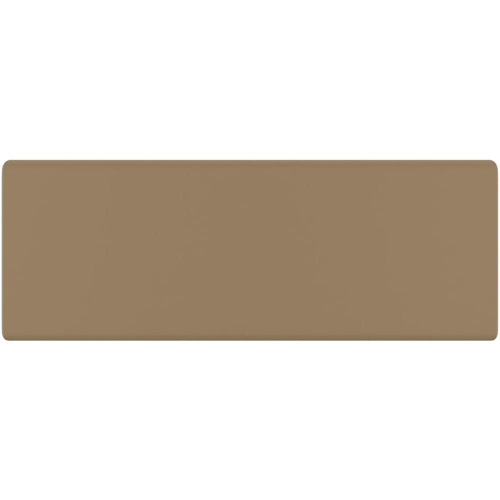 Lavabo Troppopieno Quadrato Crema Opaco 41x41cm Ceramica - Foto 2