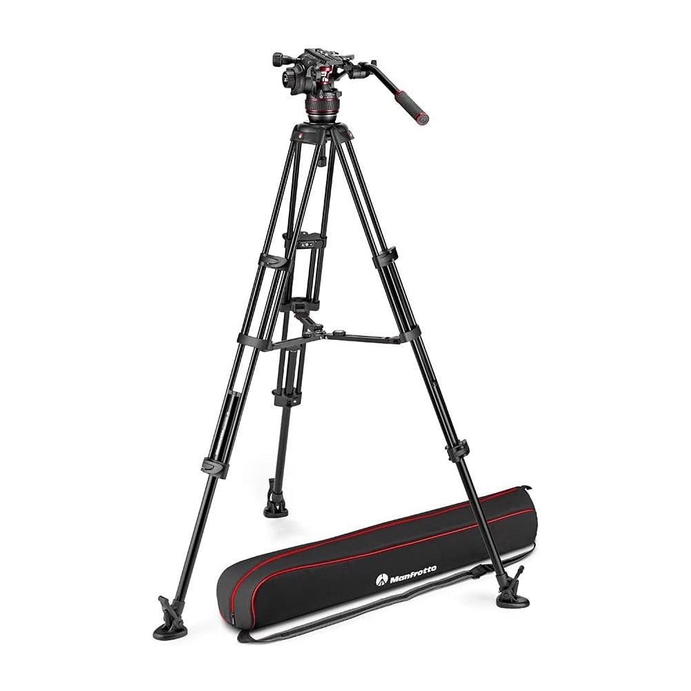 Mvk608twinma Cavalletto Fotocamere Alluminio Teste Fluide Nero - Foto 1