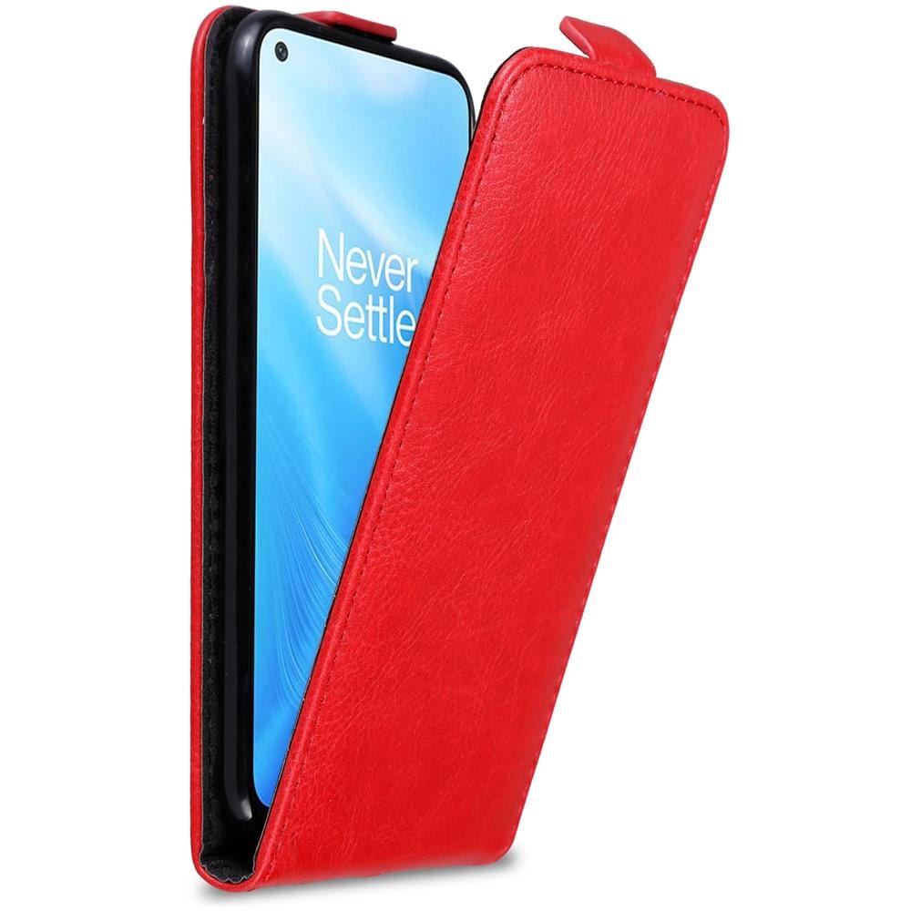 Custodia Compatibile Con Oneplus Nord N200 5g In Rosso Mela - Coperchio Protettivo In Design Flip Con Chiusura Magnetica - Foto 1