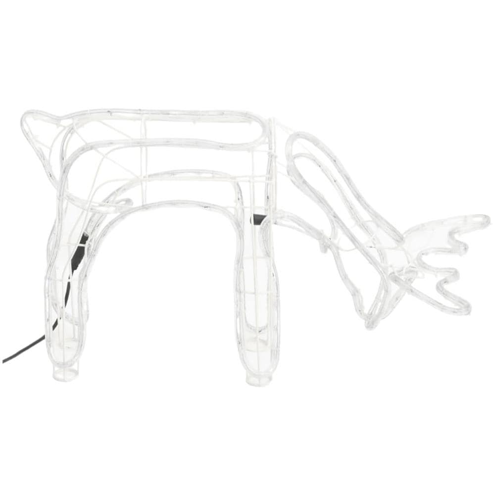 Figure Natalizie Renne 2 Pz Bianco Caldo 73x31x45 Cm - Foto 6