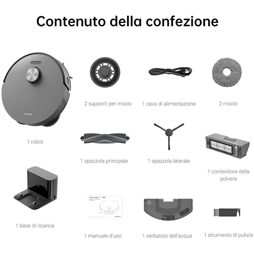 Robot Aspirapolvere e Lavapavimenti L10s Pro Senza sacchetto 0,45 L Colore Nero - Foto 5