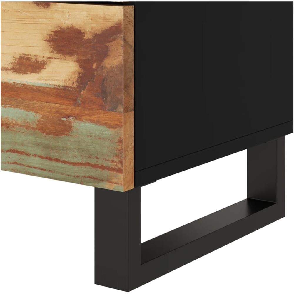 Comodino 50x33x62cm Legno Massello Recupero E Legno Multistrato - Foto 1