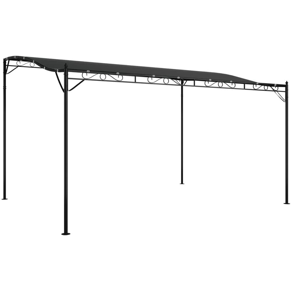 Tettoia Antracite 4x3 M 180 G /m Tessuto E Acciaio - Foto 2