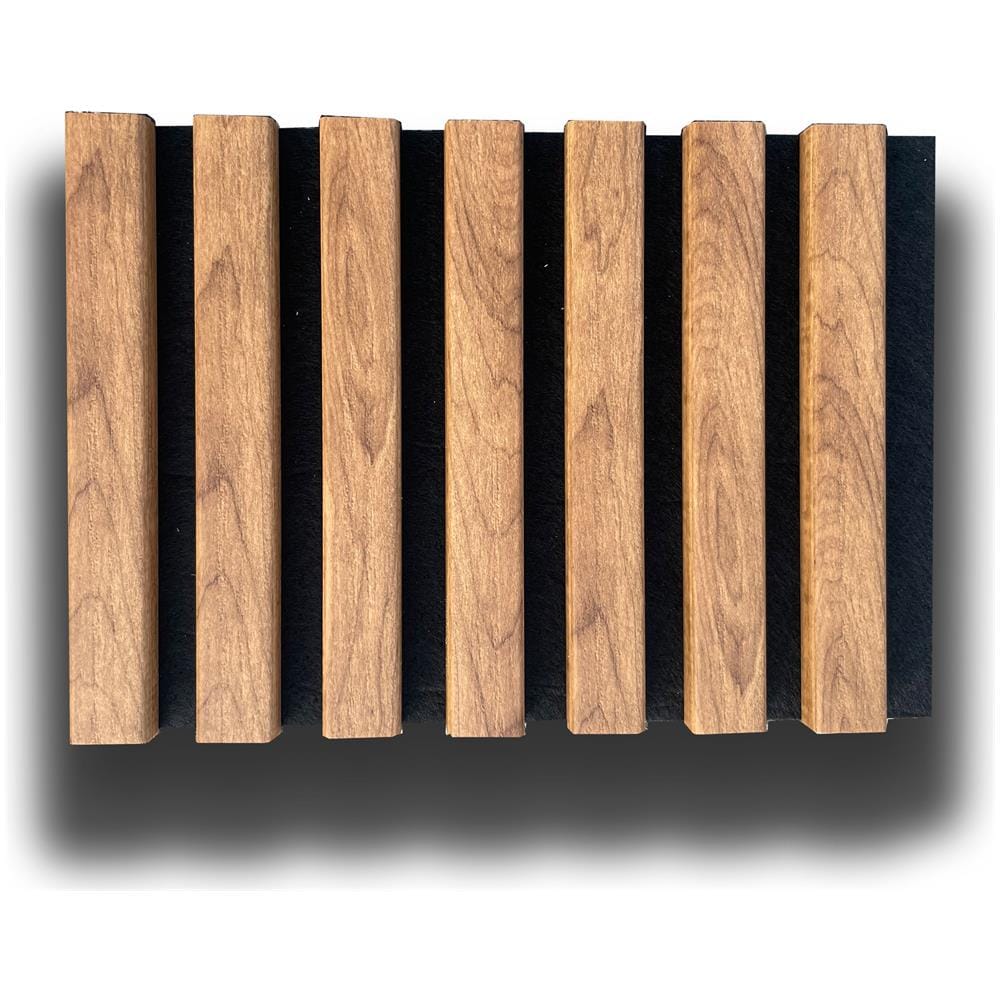 €49,90al Mq - Pacco Da 3,6mq (due Aste) 22x600x3000mm Di Rivestimento Acustico Pet E Polimeri Lamelli Vari Decori - Rovere Bruno-1287 - Foto 1