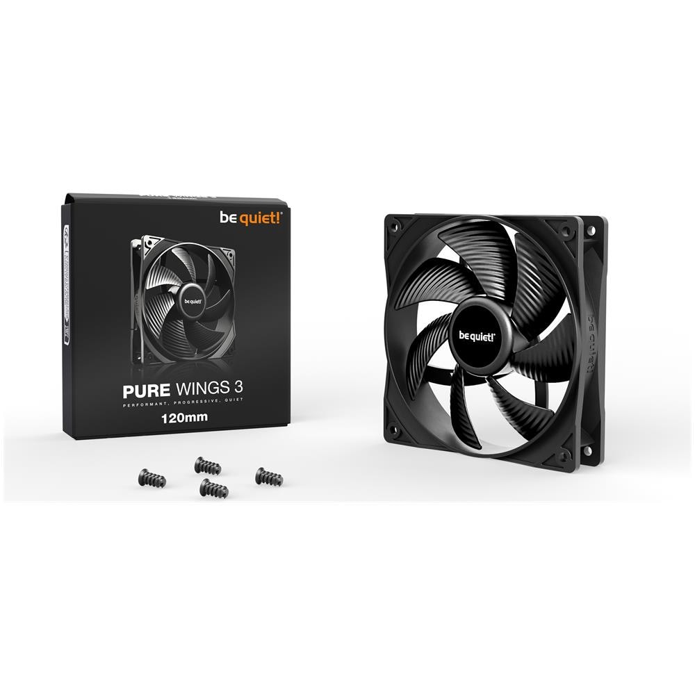 Pure Wings 3 120mm Case per computer Ventilatore 12 cm Nero 1 pz - Foto 3