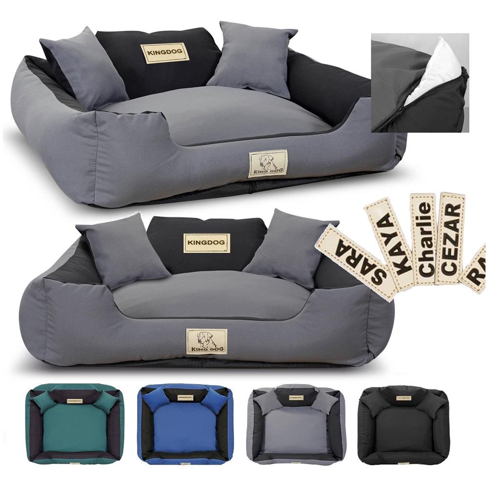 115x95 cm KINGDOG MM43 Cuccia per cani personalizzabile Grigio scuro - Foto 1