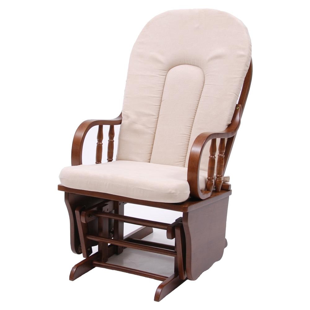 Poltrona Relax dondolo oscillante in legno massello per interno di design - Foto 7