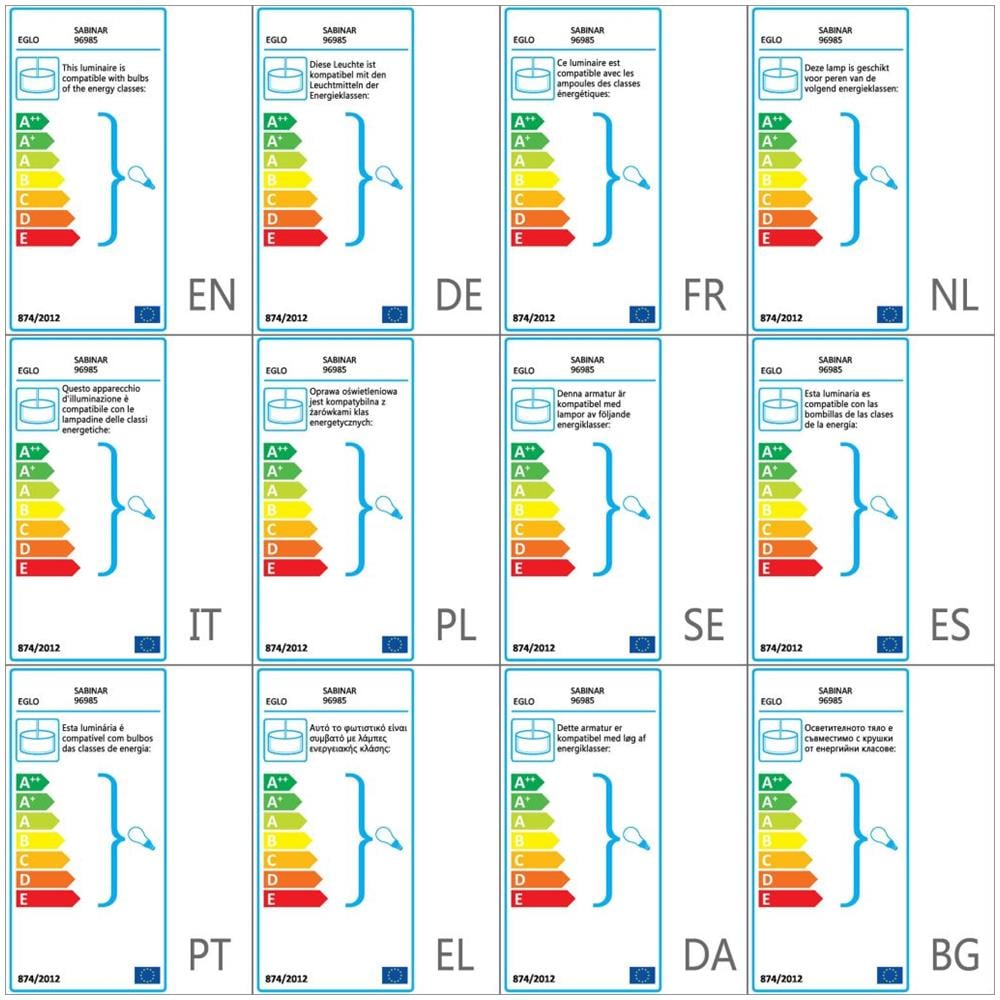 Lampada A Sospensione Sabinar Argento 96985 - Foto 2