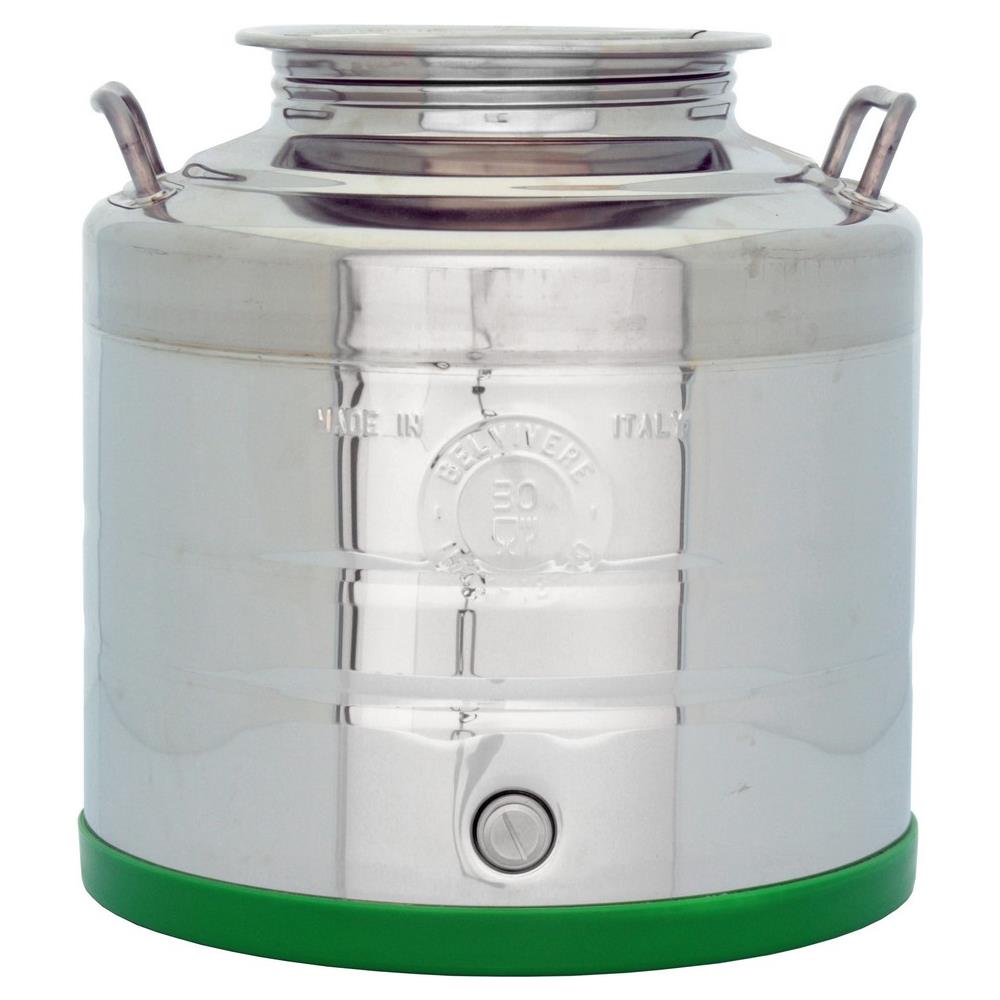 1PZ CONTENITORE ACCIAIO INOX SALDATO LT.30