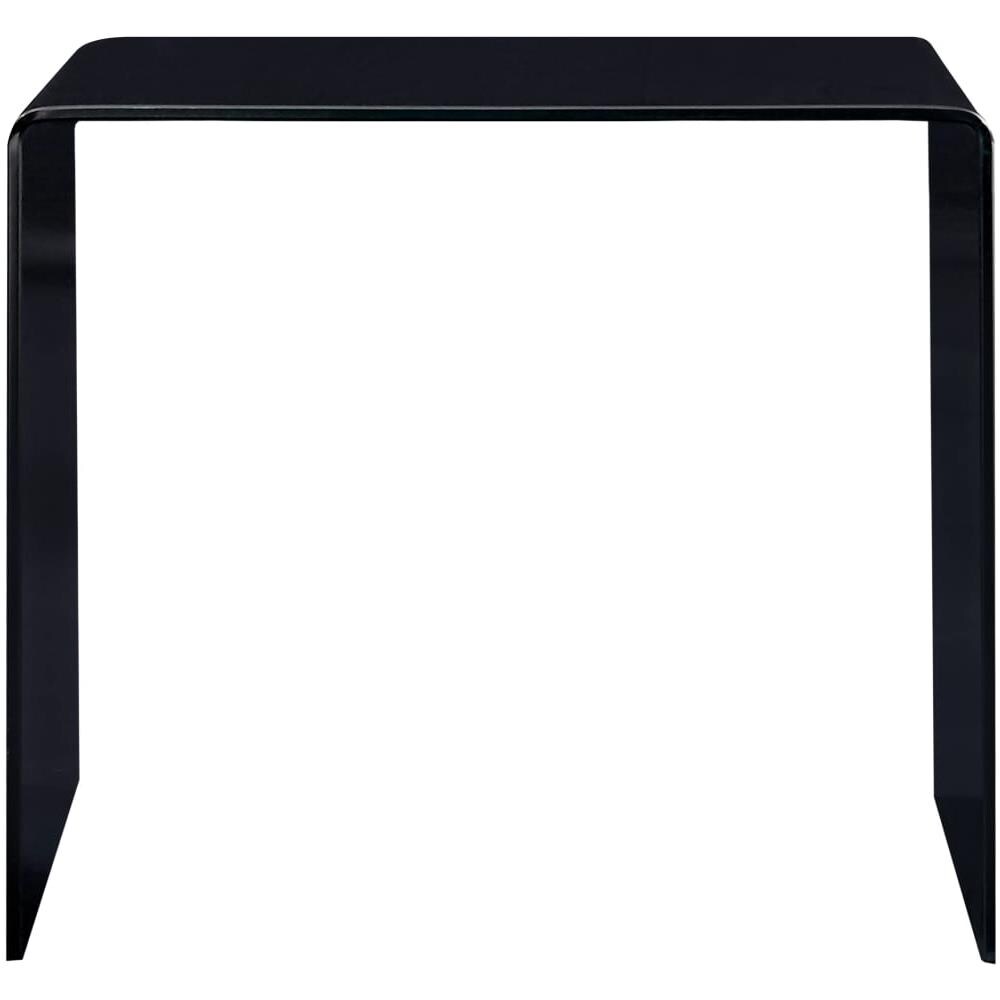 Tavolino Da Caffè Nero 50x50x45 Cm In Vetro Temperato - Foto 2