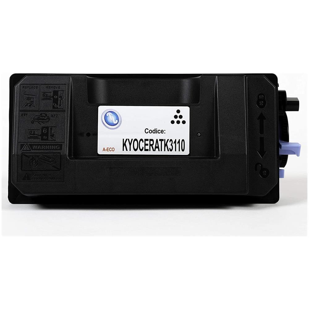TONER COMPATIBILE - Kyocera Tk-3110 Eco Nero 1t02mt0nl0 Per Fs-4100dn Fornito Di Intelligent Chip Capacità 15500 Copie Made In Italy - Foto 4