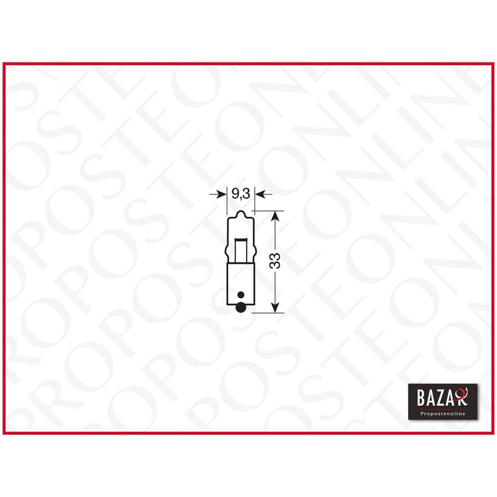 Lampadina Alogena Ad Alta Affidabilità Per Auto A 12v Osram Miniwatt - 20w Ba9s - Foto 2