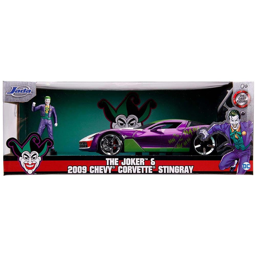 SBA253252016 Hollywood Rides - DC Comics: Chevy Corvette Stingray del 2009 del Joker (Scala 1:32) - Foto 1