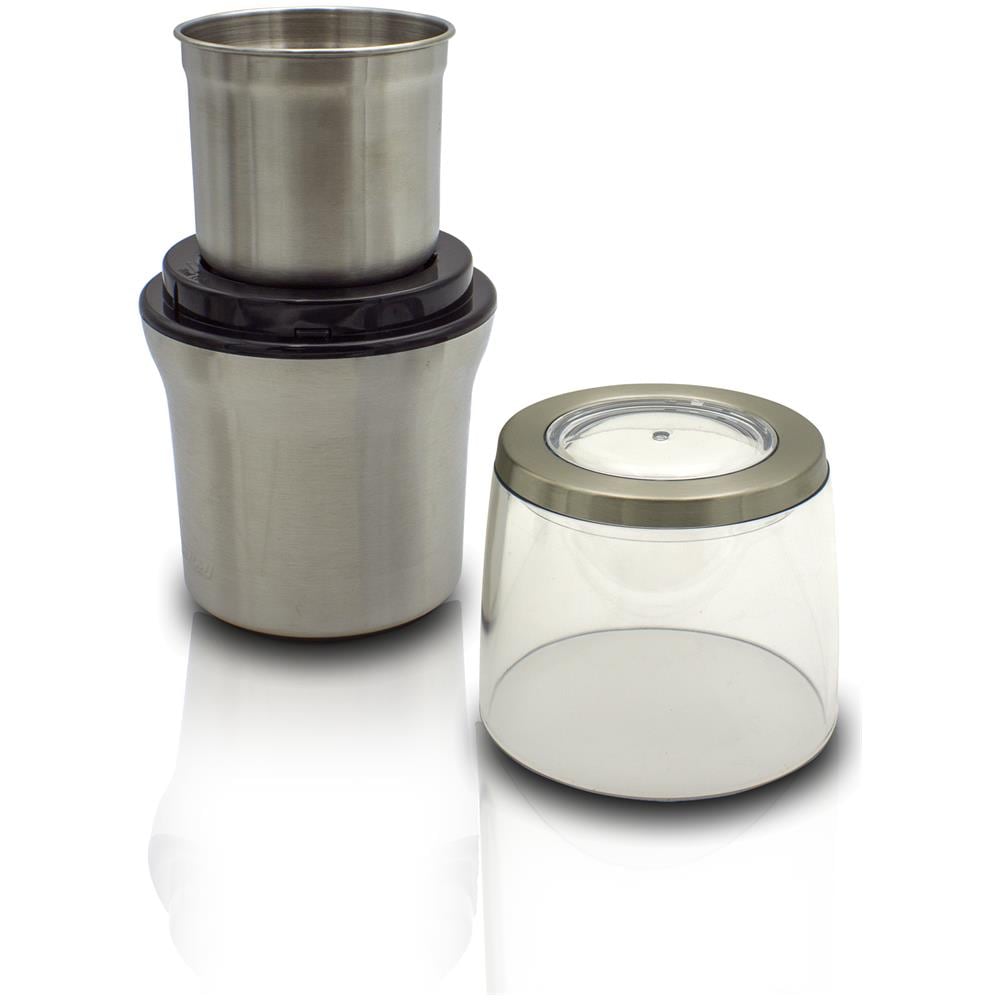 Mmk-06m Macinacaffè Elettrico + Tritatutto Lame In Acciaio Inox Macinatura Caffè Spezie 200w - Foto 2