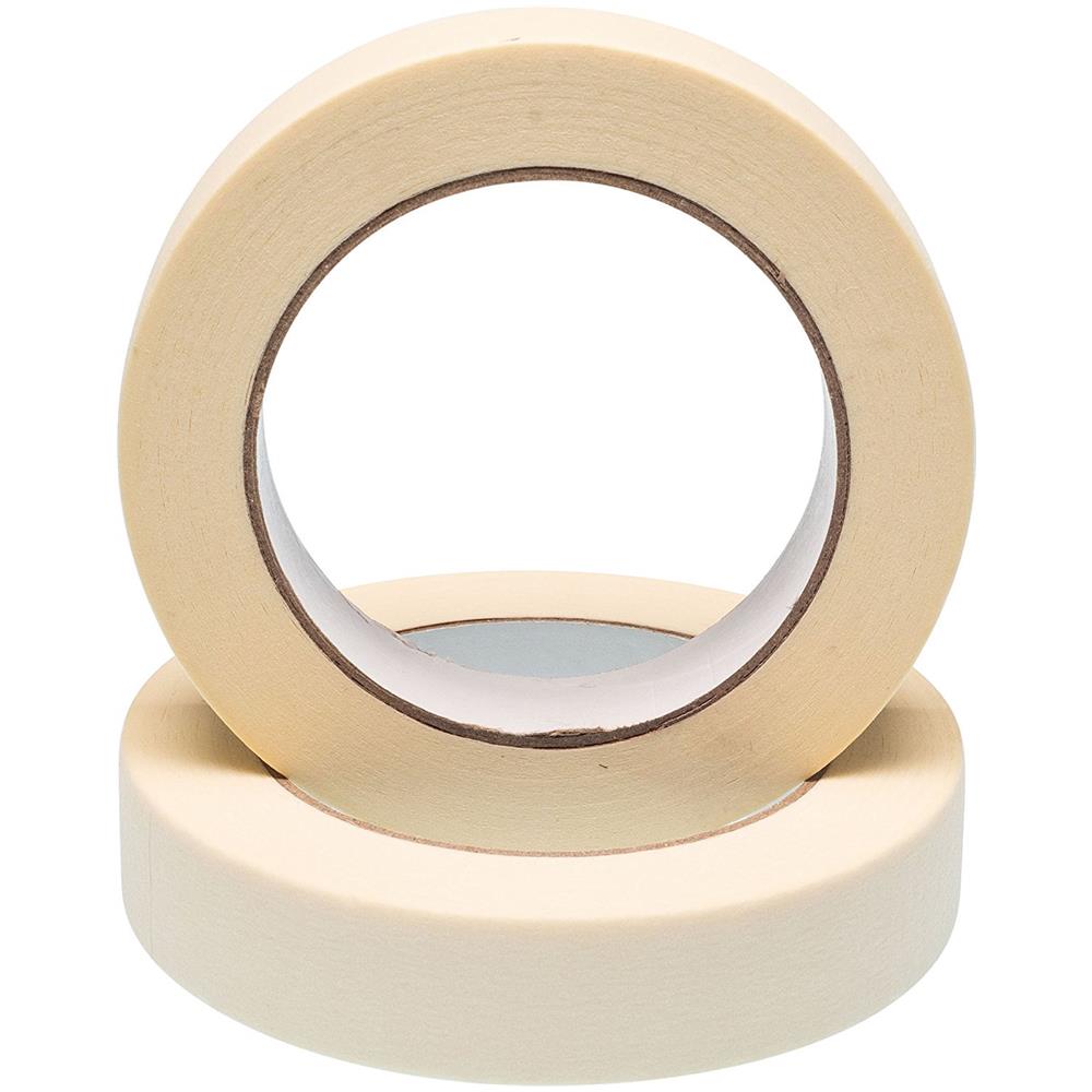 Twin Pack Premium Nastro Adesivo - 50m X 25mm (1) - High Quality Painting Decorating Strong Adhesive - 2 Rotoli Di - Foto 4