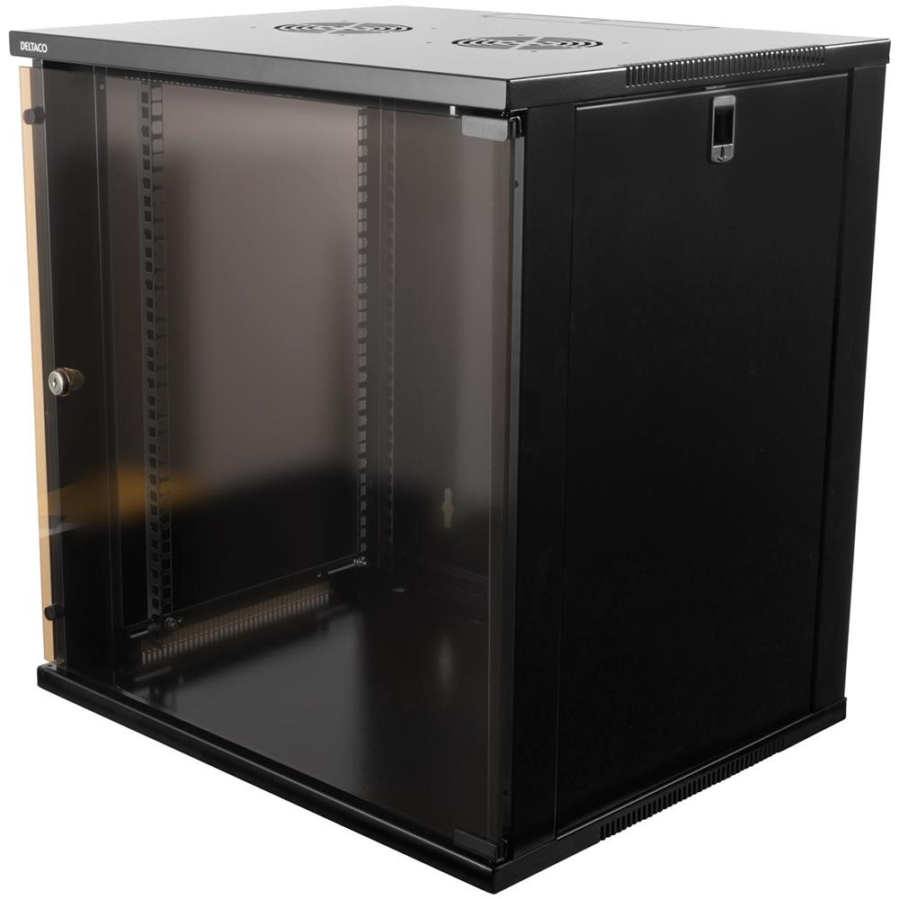 Armadio 19"", 12u, 540x450mm, Verticale O A Parete, Porta In Vetro - Foto 1