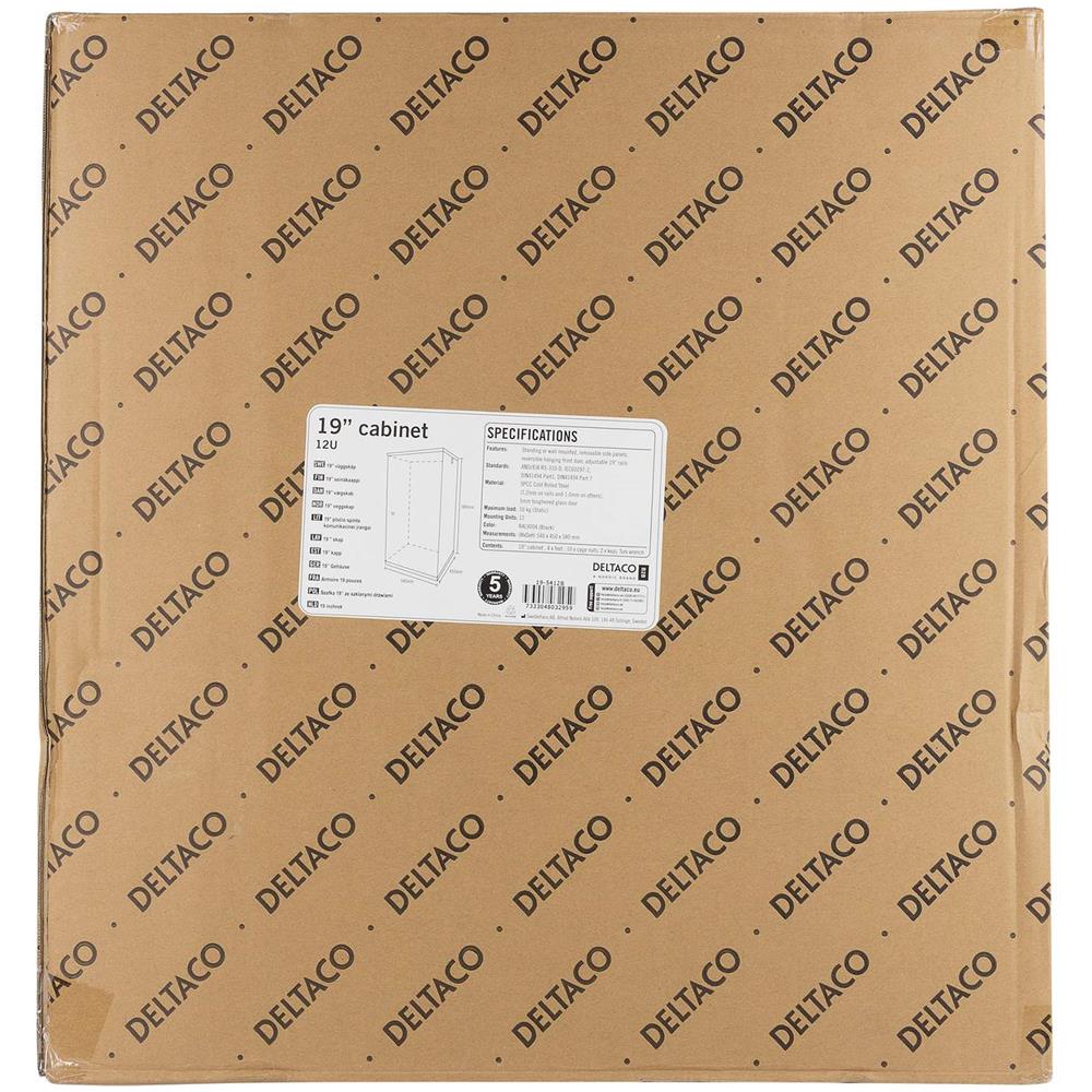 Armadio 19"", 12u, 540x450mm, Verticale O A Parete, Porta In Vetro - Foto 6