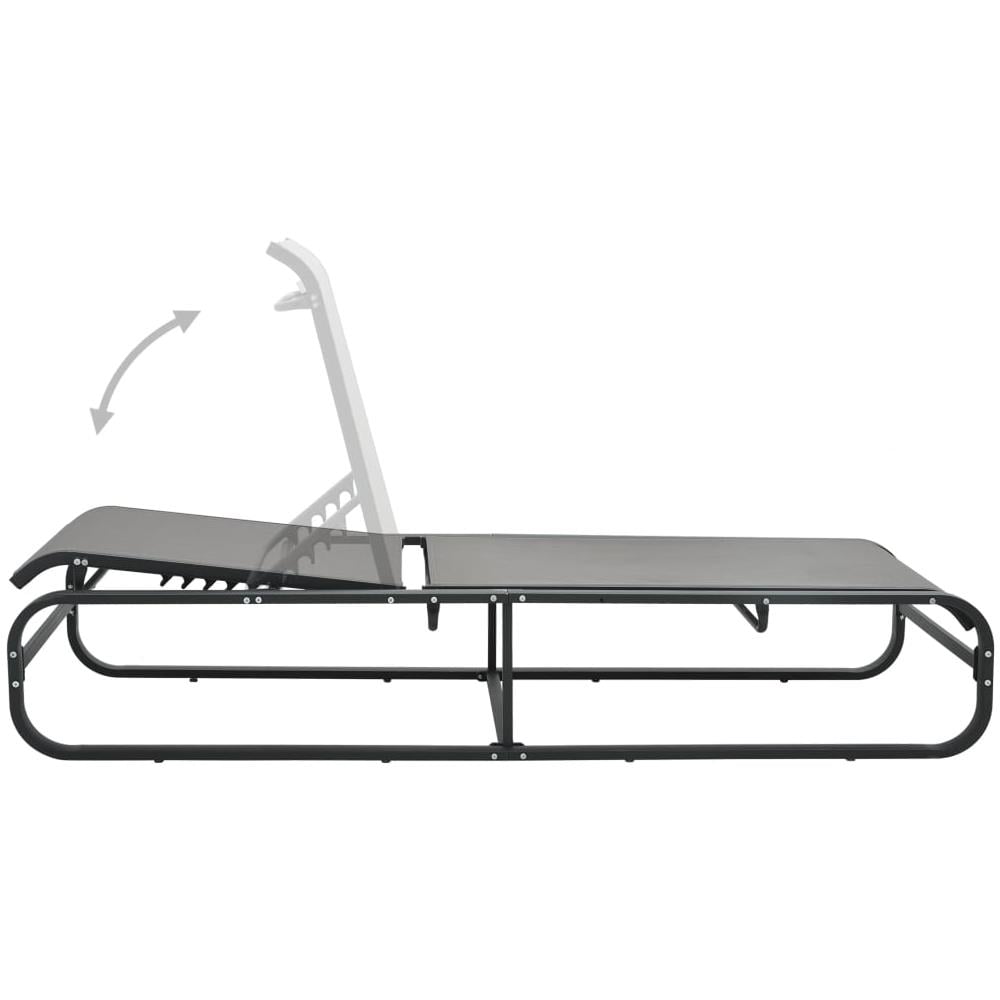 Lettino Prendisole in Alluminio e Textilene - Foto 3