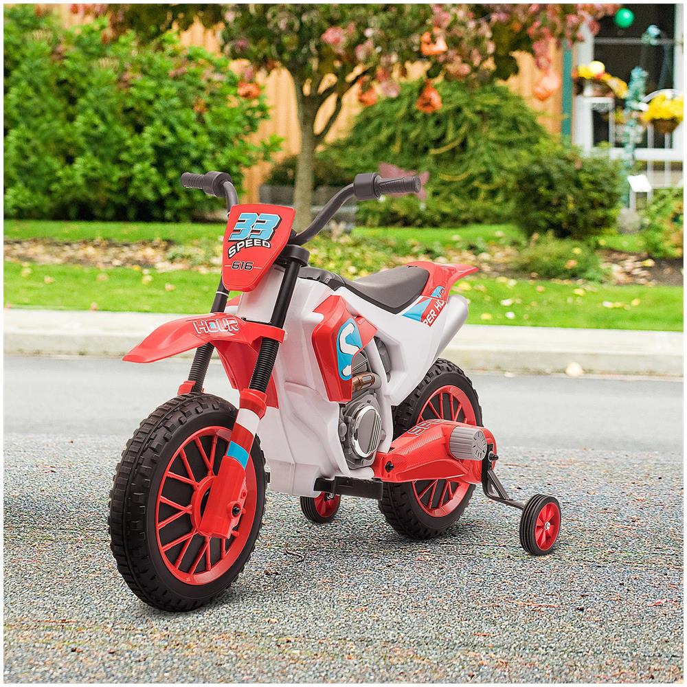 Moto Da Cross Elettrica Per Bambini Da 3-5 Anni - Rosso - Foto 2