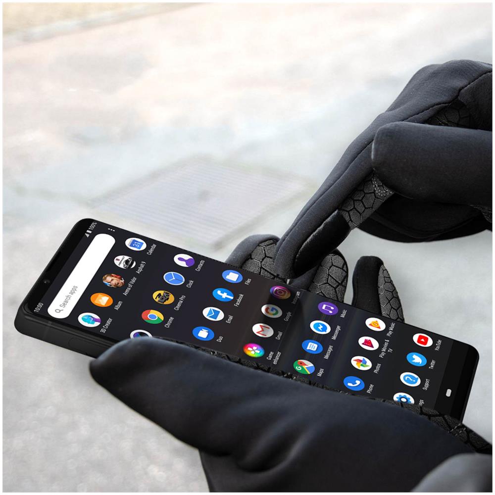 Guanti Da Touchscreen Sportivi Unisex Taglia S Serie West Biking Neri - Foto 5