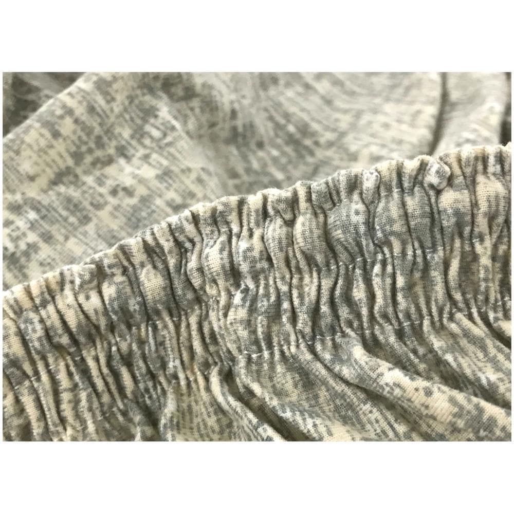 Copridivano Antimacchia Elasticizzato Divano Penisola Angolare Componibile Fantasy 3+3 Panna - Foto 8