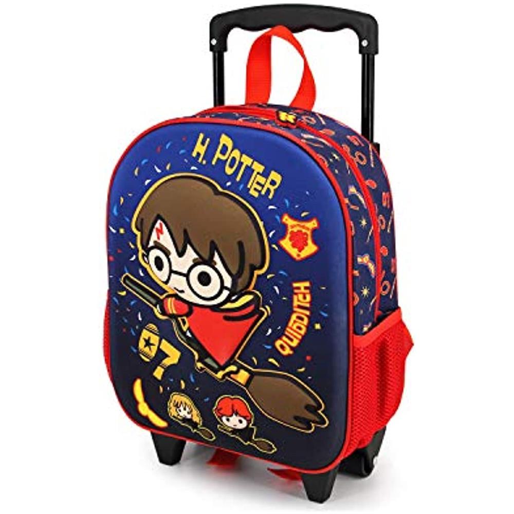 Harry Potter Quidditch-zaino 3d Con Ruote (piccolo), Multicolore, S - Foto 1