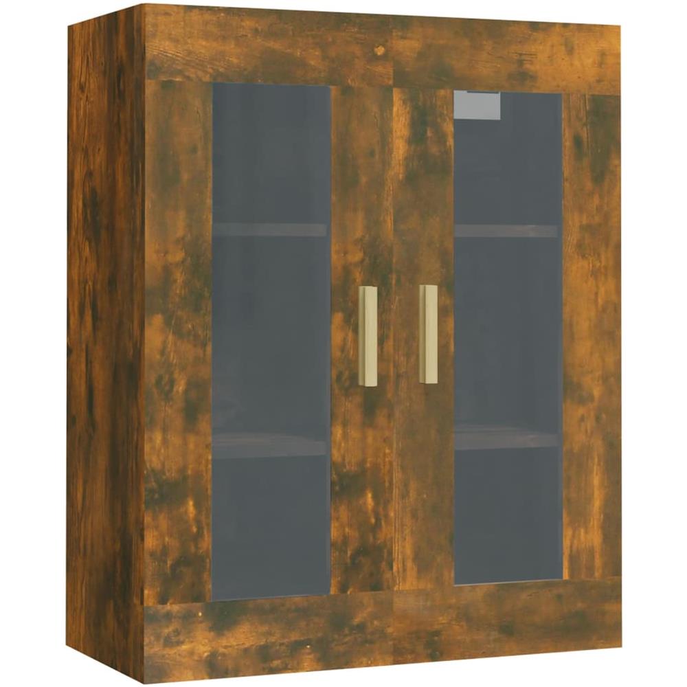 Armadietto Pensile A Parete Rovere Fumo 69,5x34x90 Cm - Foto 2