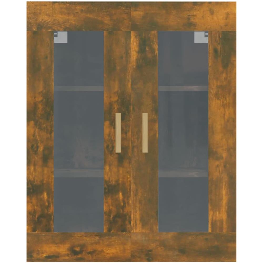 Armadietto Pensile A Parete Rovere Fumo 69,5x34x90 Cm - Foto 3