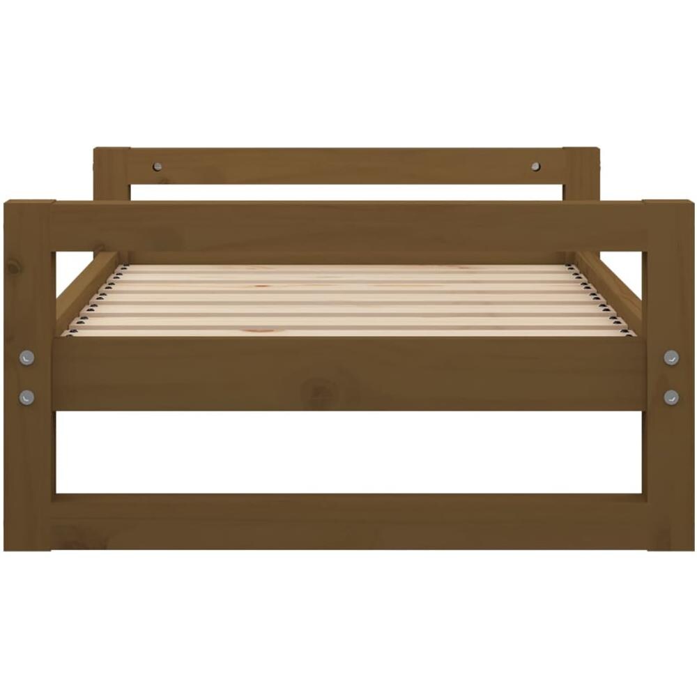 Cuccia Per Cani Miele 75,5x55,5x28cm In Legno Massello Di Pino - Foto 2